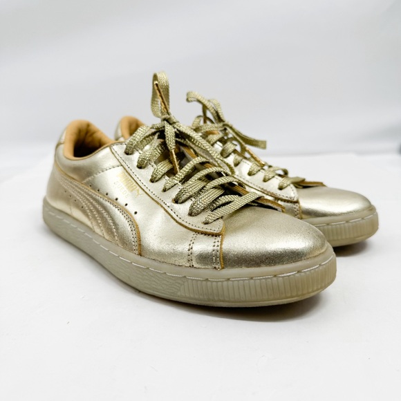PUMA SUEDE 50TH GOLD ANNIVERSARY UNISEX SIZE 6.5C Big Kids - Picture 3 of 13